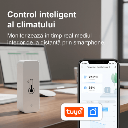 Senzor Temperatură și Umiditate WiFi — Kulstern™ Smart Home, Tuya