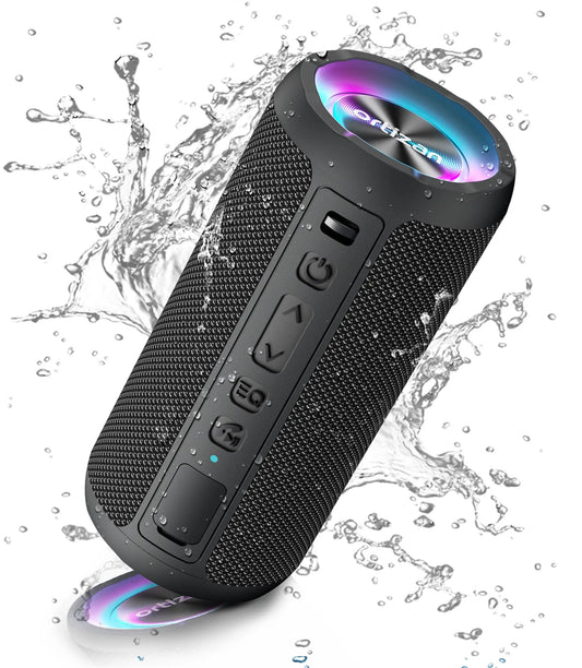 Boxă portabilă Bluetooth 24W rezistentă la apă negru