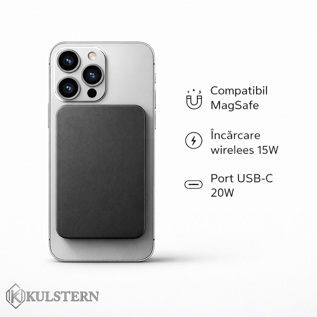 Baterie Externă MagSafe 5.000 mAh — Kulstern™ iCharge
