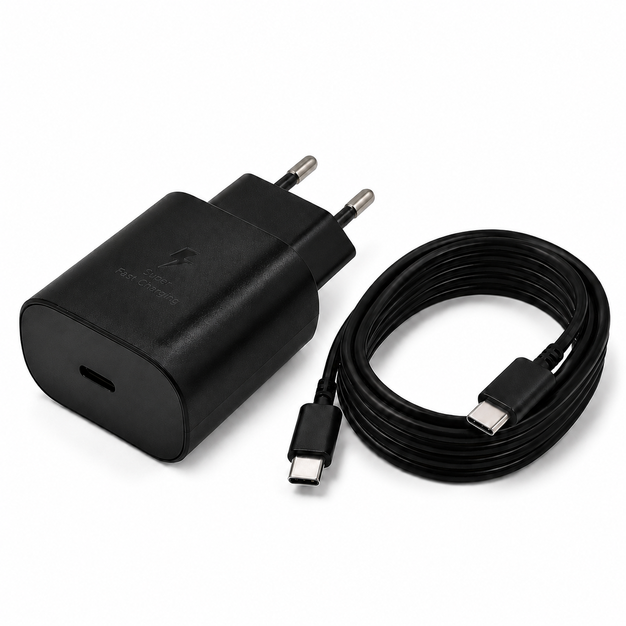 Încărcător rapid USB-C 25W PD PPS Kulstern cu cablu USB-C la USB-C de 2 metri inclus