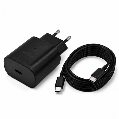 Încărcător rapid USB-C 25W PD PPS Kulstern cu cablu USB-C la USB-C de 2 metri inclus