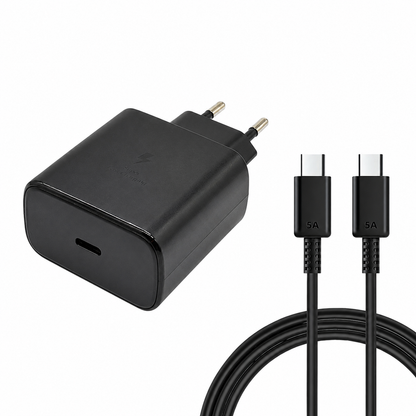 Încărcător rapid USB-C 45W PD PPS Kulstern cu cablu USB-C la USB-C de 2 m, 5A