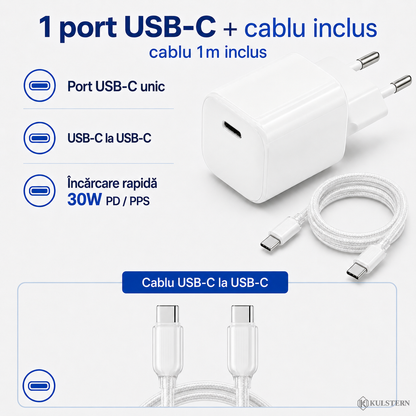 incarcator-usb-c-30w-alb-un-port-cablu-usb-c-1m-inclus-kulstern.png