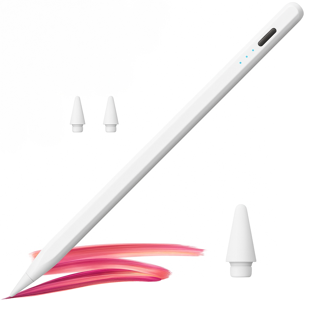 Stylus pencil profesional pentru iPad Kulstern Pro aluminiu alb